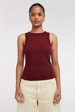 Topshop Top cuello redondo