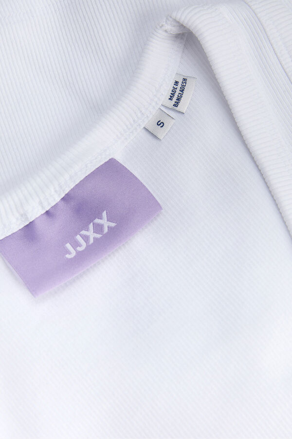 Jack & Jones Top canal&eacute; sin mangas el&aacute;stico blanco