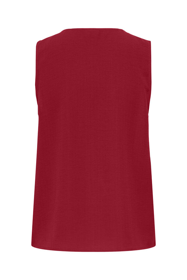 JDY Sleeveless front pleat blouse pink