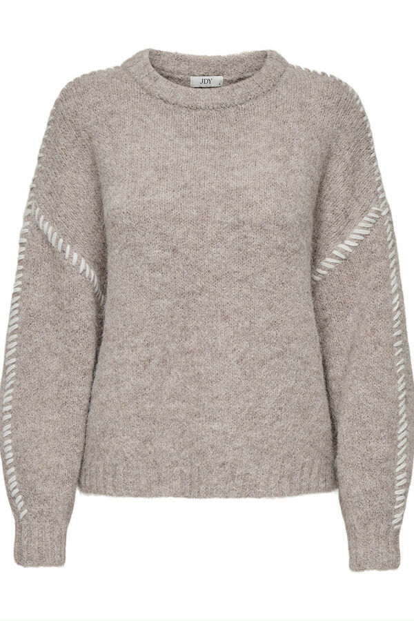 JDY Round neck jumper grey