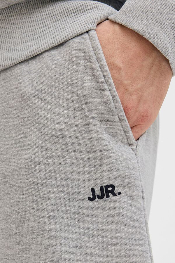 JJ REBEL Mid-rise jogger Bermuda shorts grey