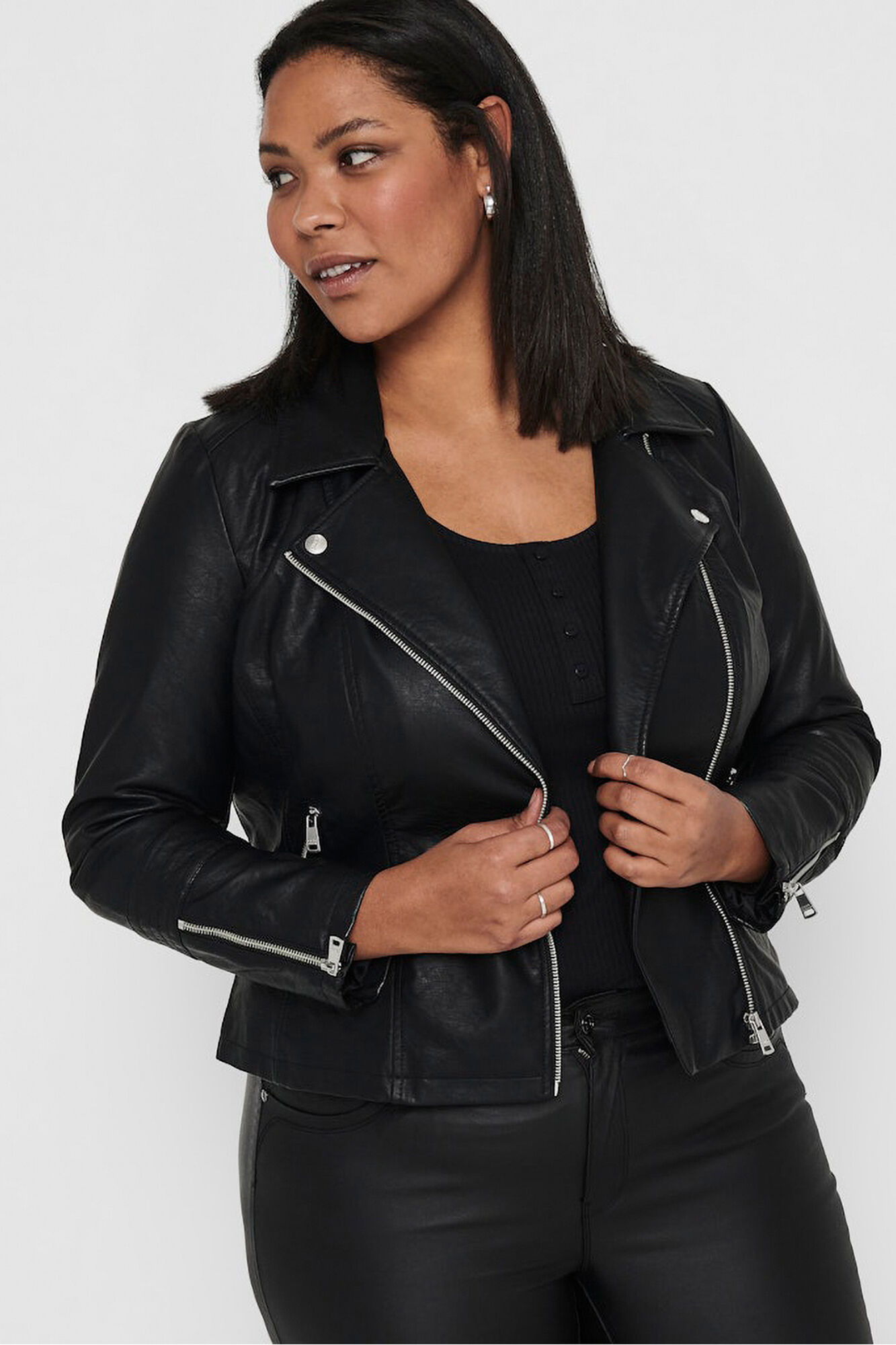 Only Carmakoma Chaqueta biker talla grande