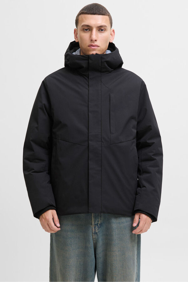 Jack & Jones Chaqueta impermeable negro