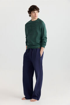 Springfield Garfield long pyjamas with plaid trousers