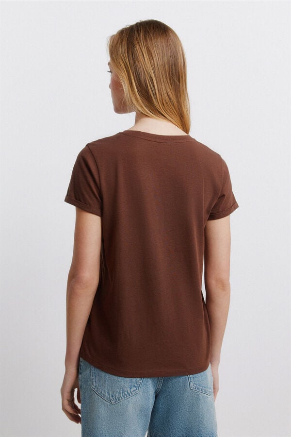 Springfield Snoopy short sleeve T-shirt brown