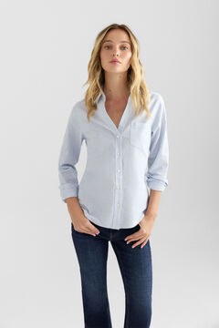 Springfield Camisa oxford semiaberta