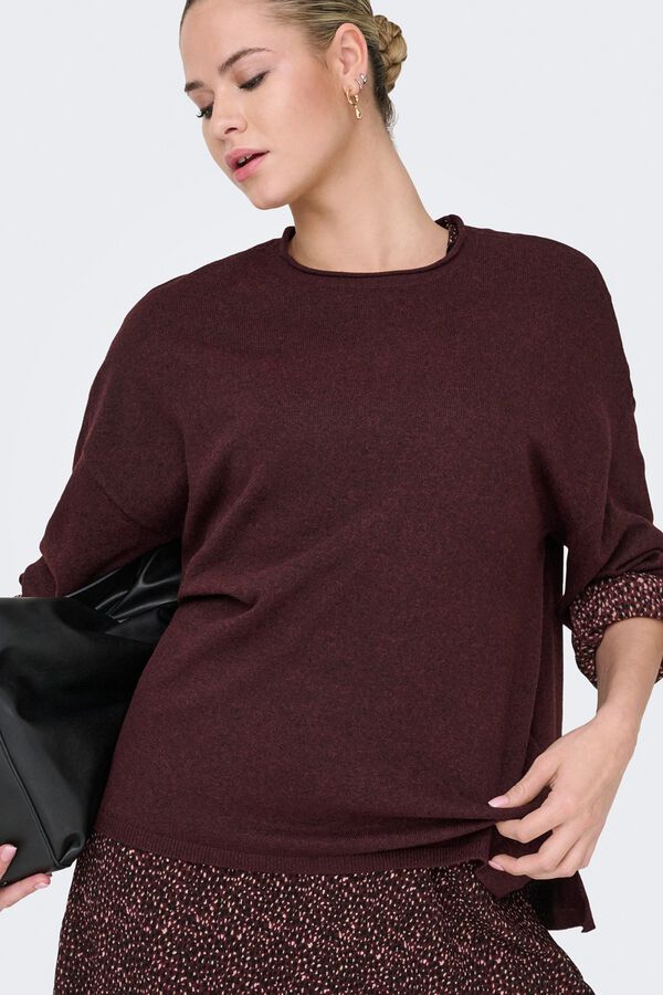 Only Round neck jumper pink