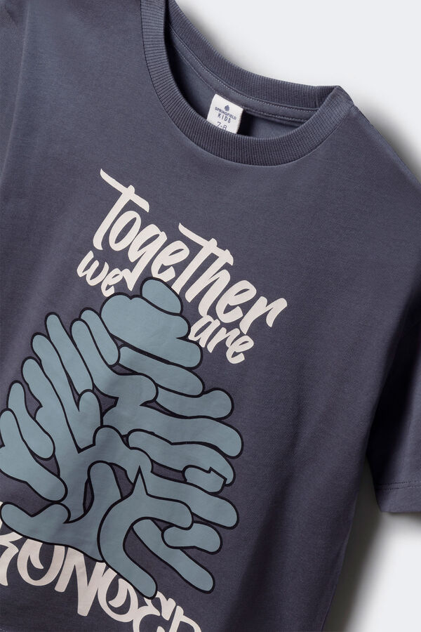 Springfield Kids Camiseta árbol SPF niño azul