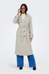 Only Long with belt trench coat printed