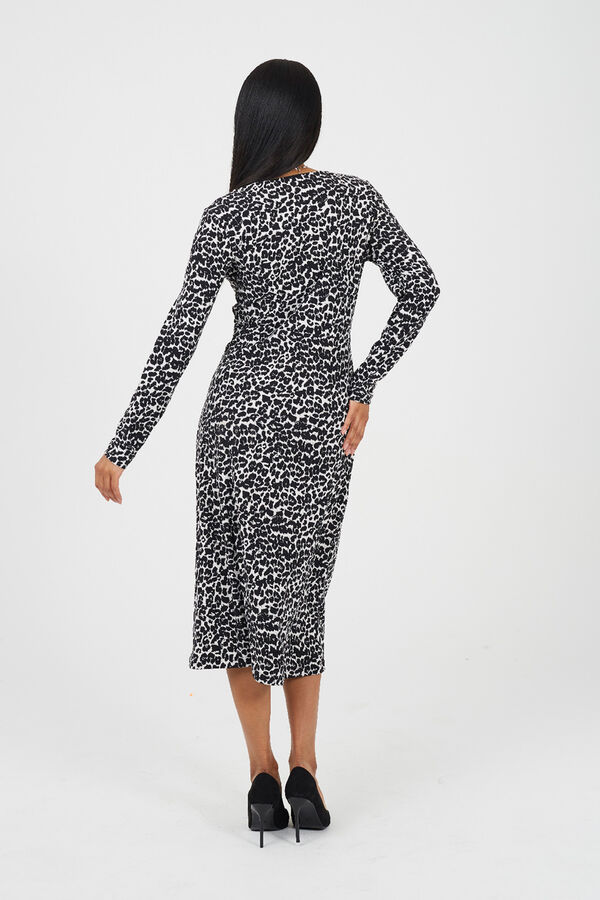 Brave Soul Long print dress Crna