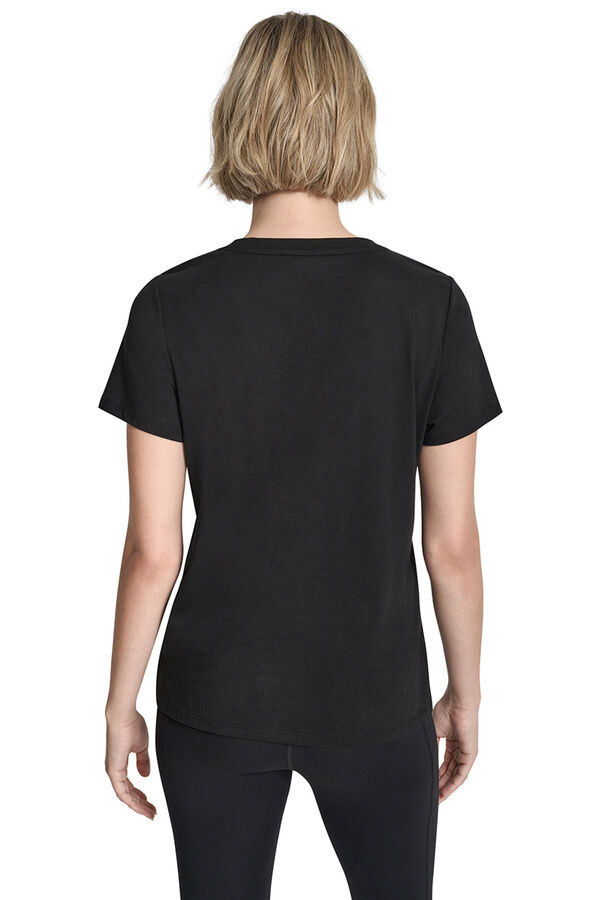 DKNY V-neck short sleeve T-shirt black