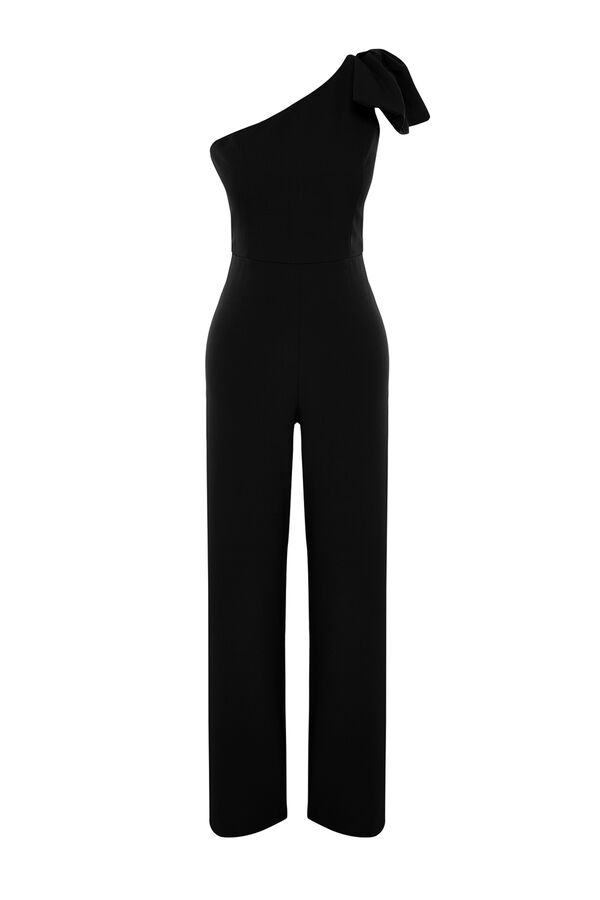 Trendyol One- sleeve jumpsuit Crna