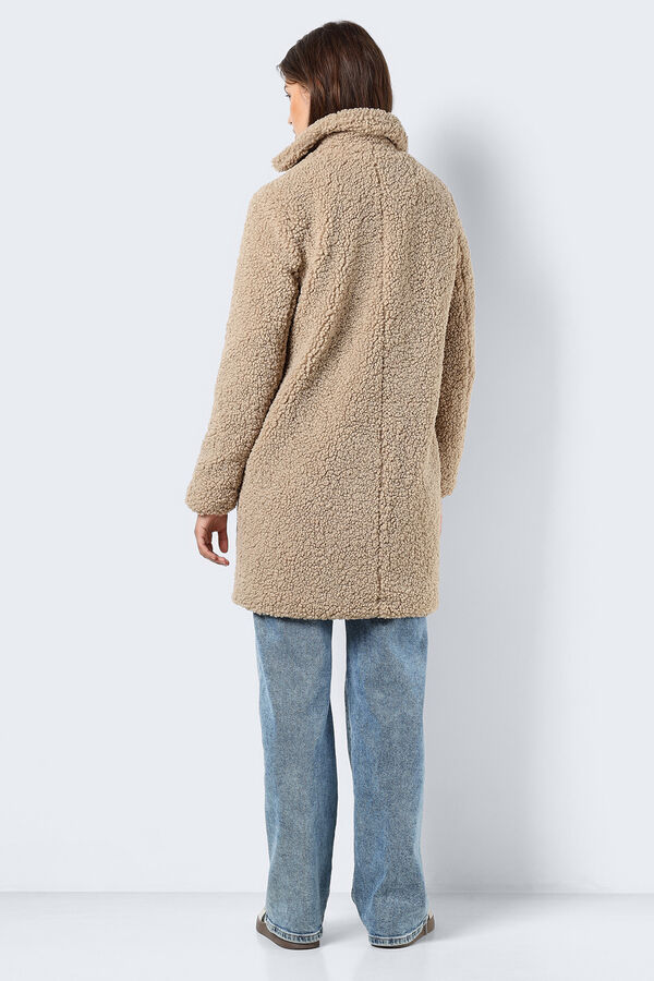Noisy May Abrigo largo teddy beige