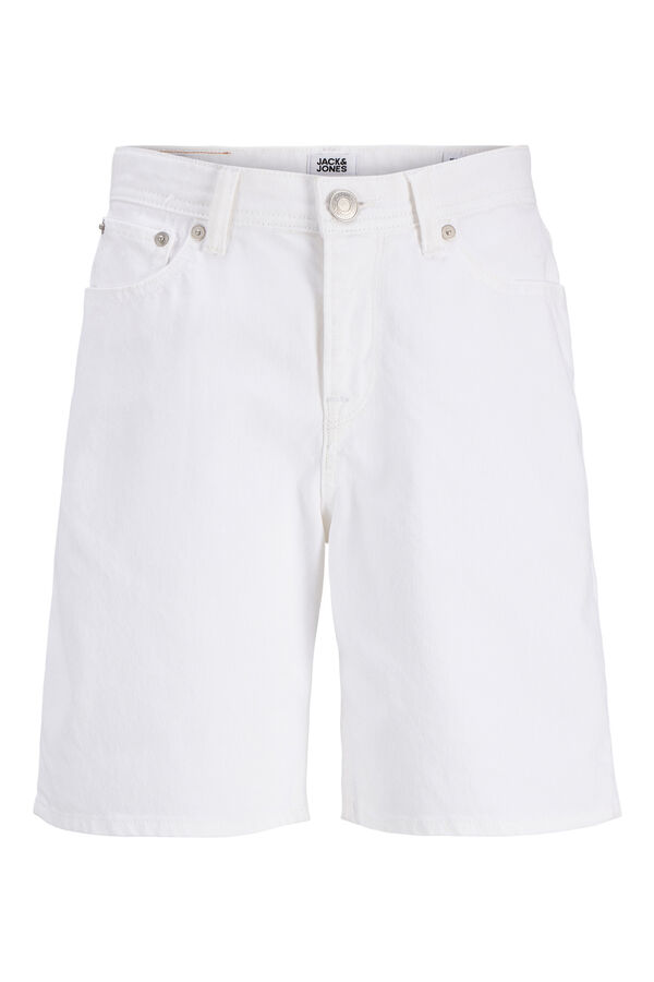 Jack & Jones Junior Bermuda denim regular b&aacute;sica blanco