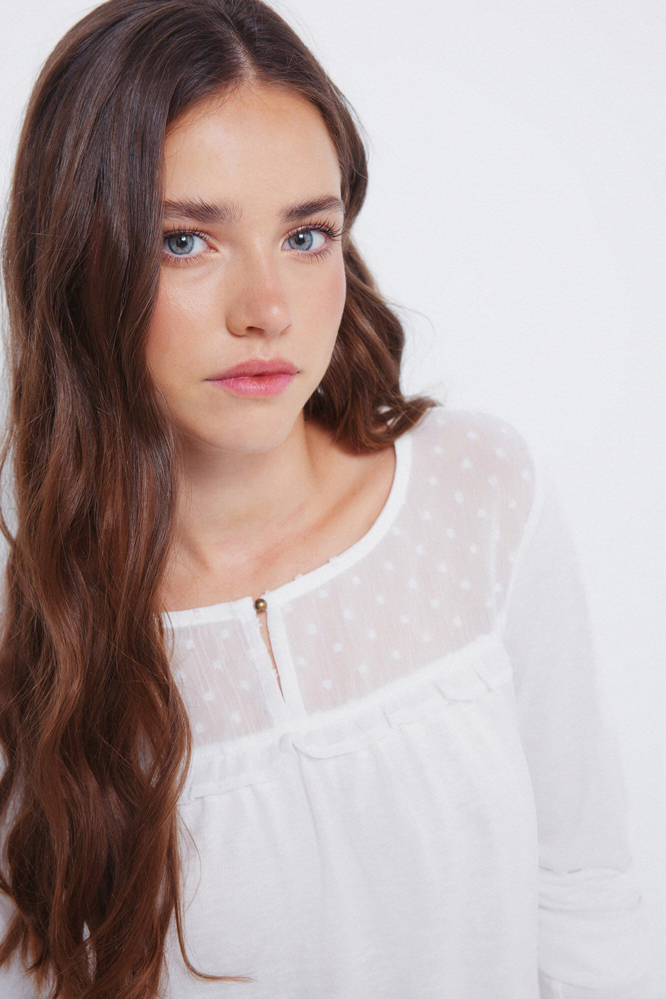 Springfield plumetis ruffle shirt