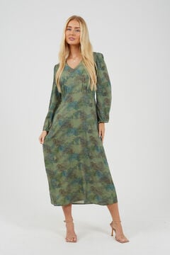 Brave Soul Vestido longo estampado