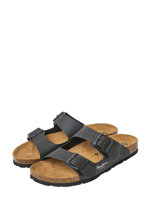 Pepe Jeans Sand&aacute;lias Com Fivela Dupla preto