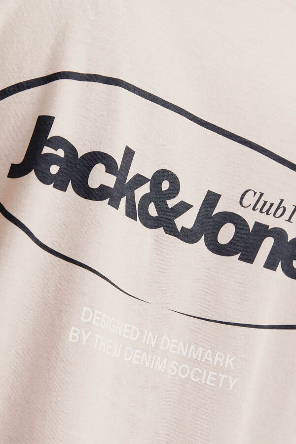 Jack & Jones T-shirt back print cinzento