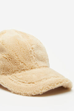 Springfield Baseball cap with faux shearling medium beige