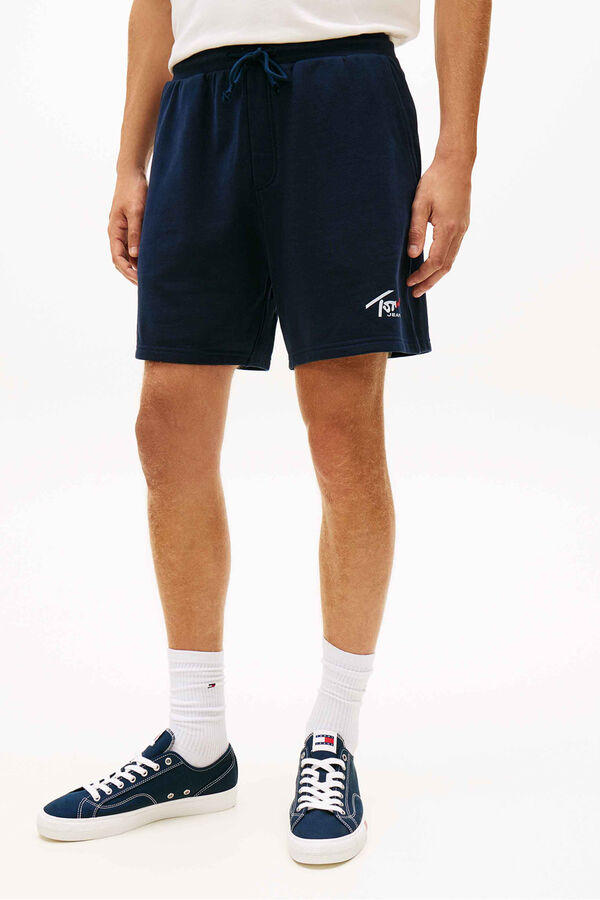 Tommy Jeans Cotton short trousers blue