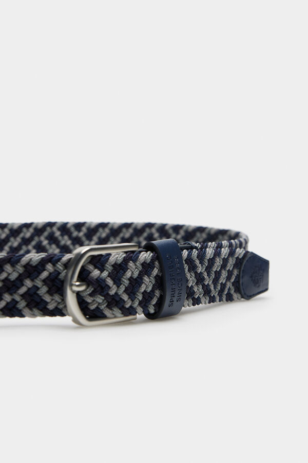 Springfield Multicoloured woven belt bluish