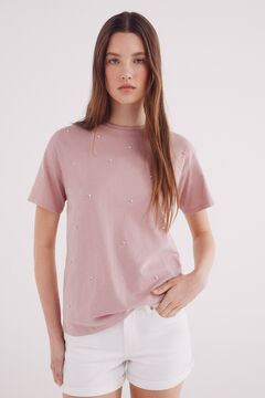 Springfield Camiseta perlas delantero verde