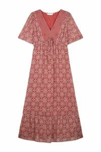 Springfield Border print neckline midi dress