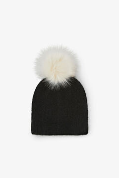 Springfield Knit hat with pompom black