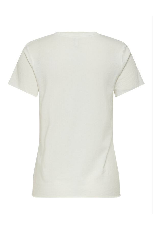 Only Printed short sleeve T-shirt white