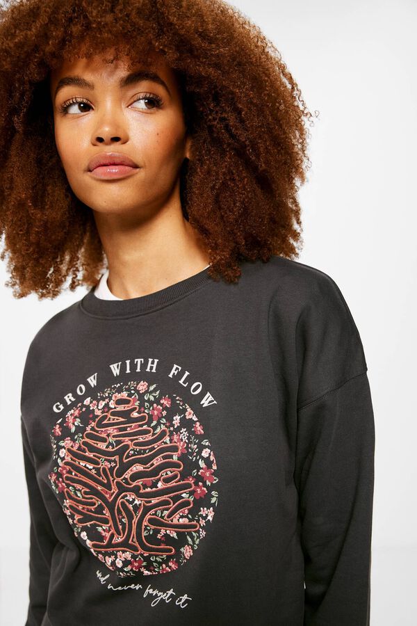 Springfield Sweatshirt Baum „Grow with flow“ color