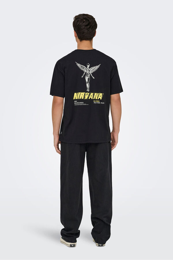 Only & Sons Short-sleeved T-shirt black