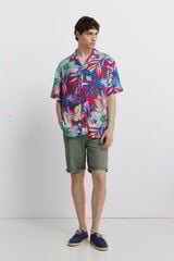 Springfield Washed 5-pocket slim fit Bermuda shorts green