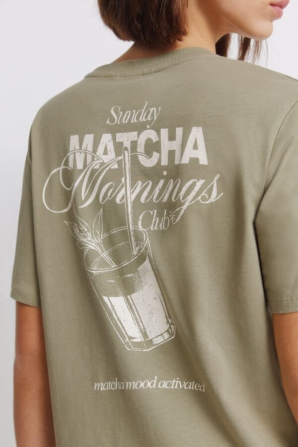 Springfield Short-sleeved T-shirt Le caf&eacute; beige