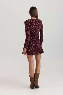 Springfield Polka-dot ruffle short dress