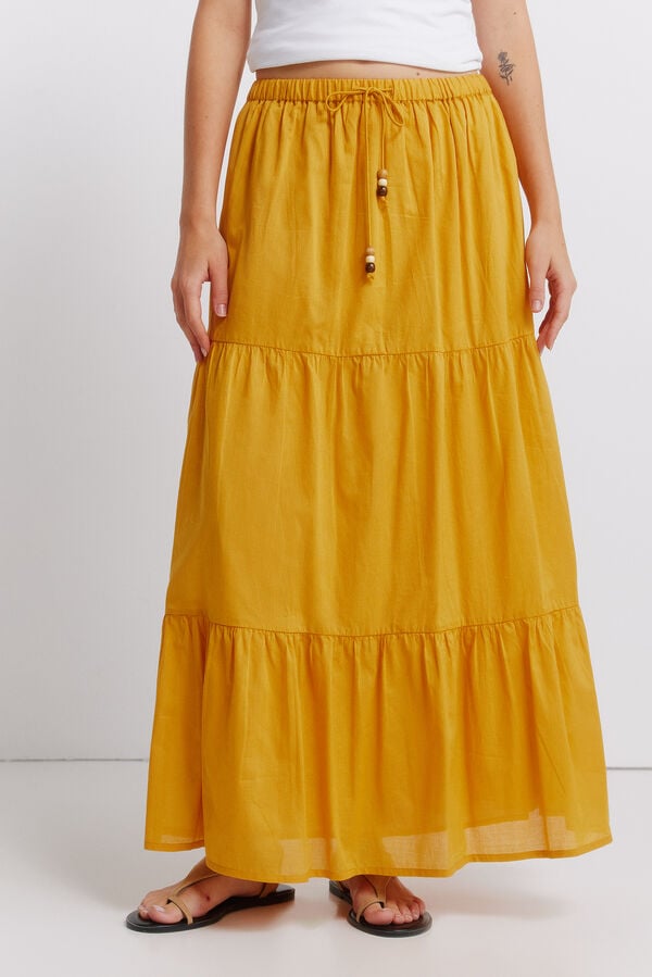 Springfield Midi suknja sa prorezima Žuta