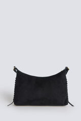 Springfield Mala tote bag efeito camur&ccedil;a preto