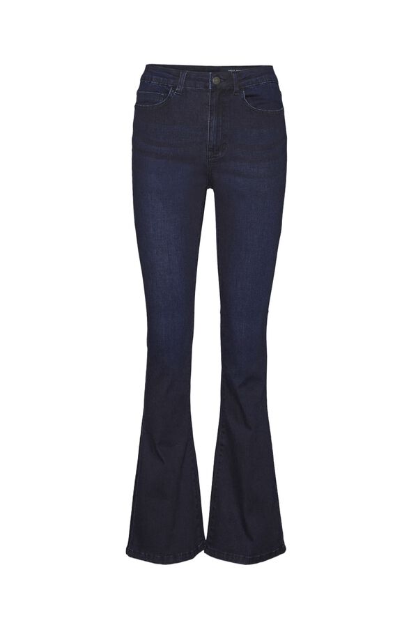 Noisy May High-waisted bootcut jeans bleu