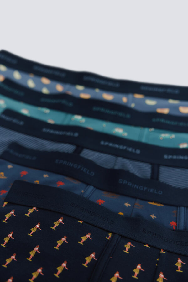 Springfield 5-pack boxers HAWAI blue