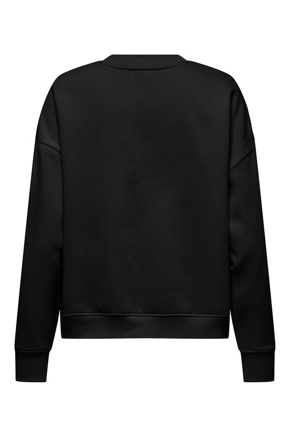 JDY Round neck sweatshirt black