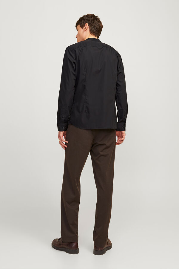 Jack & Jones Casual poplin shirt black