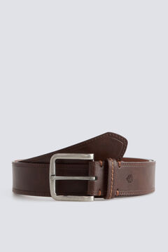 Springfield Faux leather topstitched belt