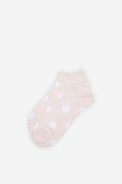 Springfield Socks with Large Polka Dots pink