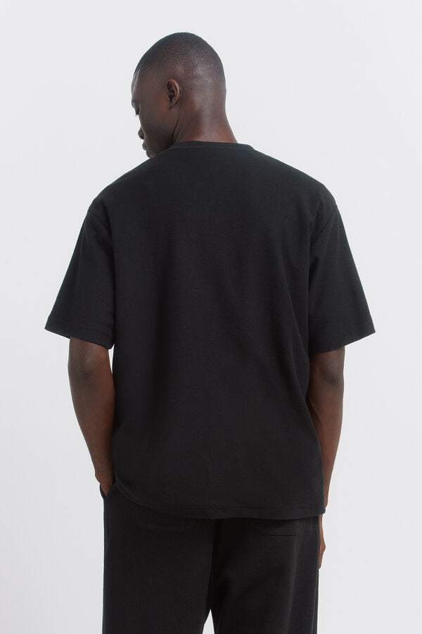 Springfield Textured T-shirt black