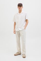 Jack & Jones Linen relaxed fit trousers grey