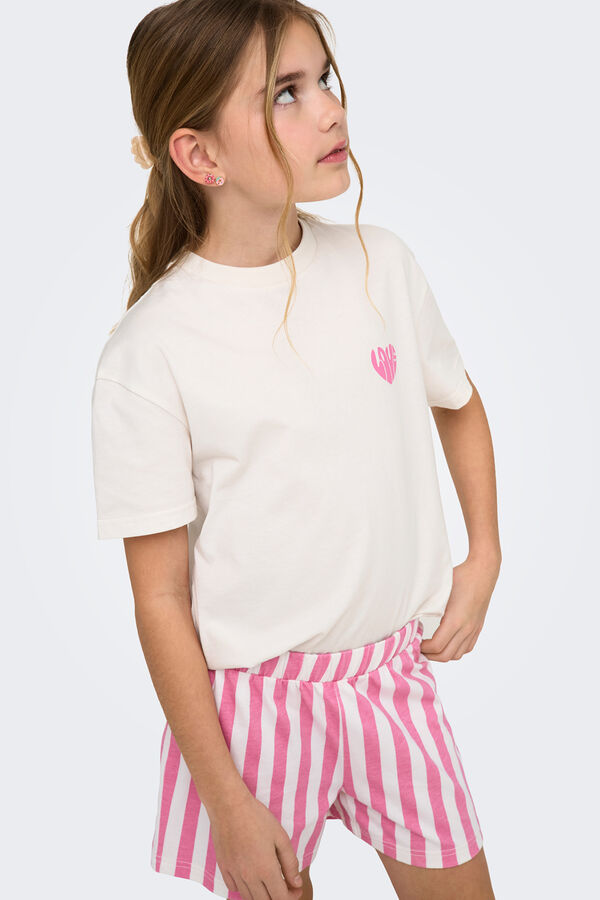 Only Girls Pajamas with front print pink