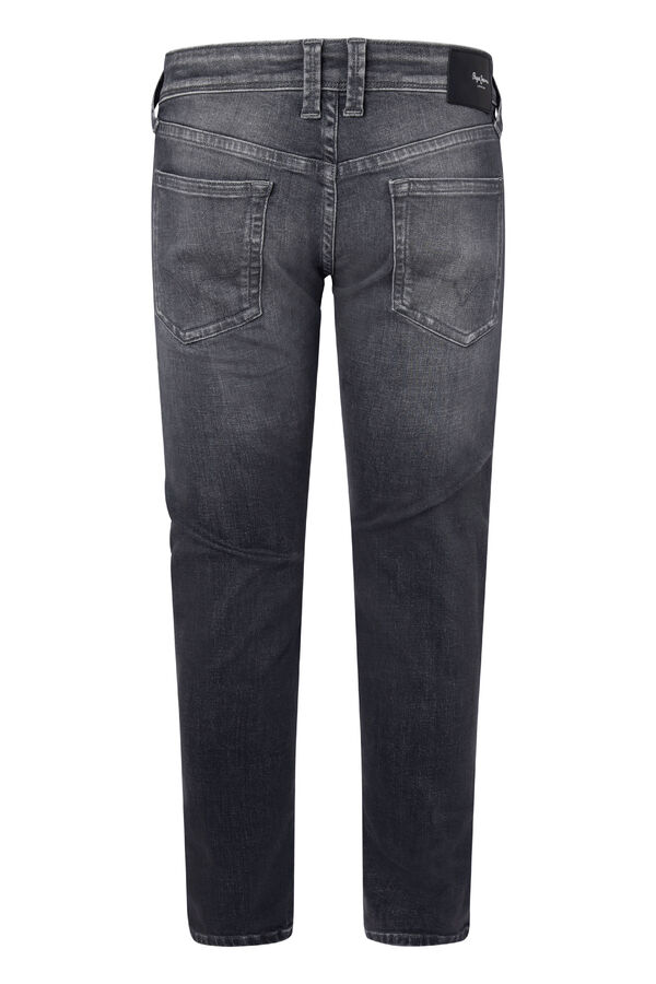 Springfield Hatch Slim Fit Low Waist Jeans gris oscuro