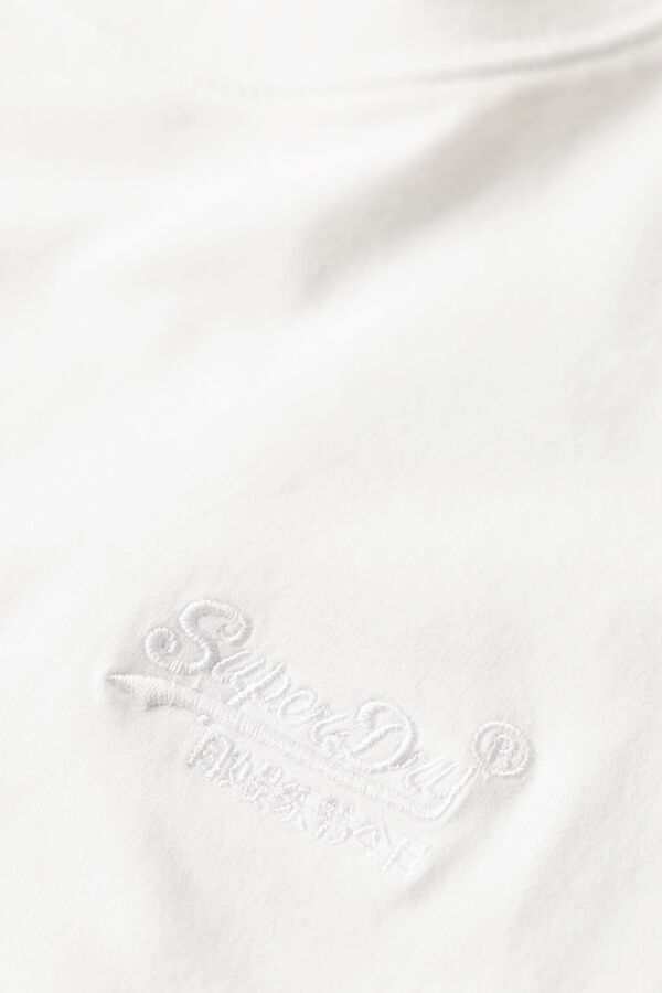 Springfield T-Shirt aus Bio-Baumwolle mit Logo Essential blanco