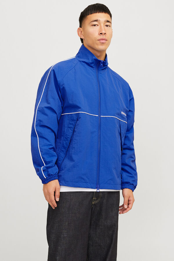 Jack & Jones Windbreaker jacket neck blue