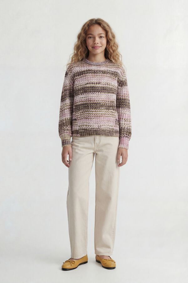 Jack & Jones Girl Loose round neck jumper brown