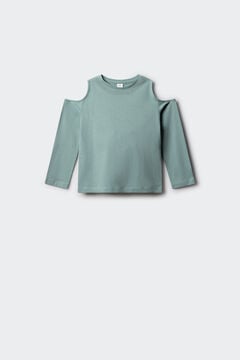 Springfield Kids Camiseta manga larga tachas hombro descubierto ni&ntilde;a